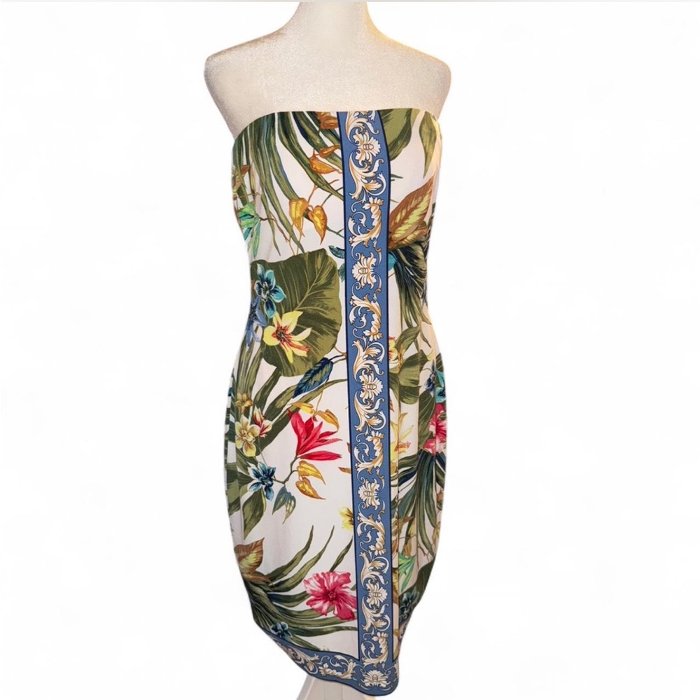 Cache Tropical Floral Strapless Dress - Picture 3 of 8